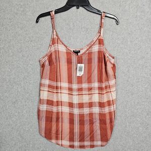 Torrid NEW Tank Top Size 00 M/L Blush Pink Spaghetti Strap Shirt Womens